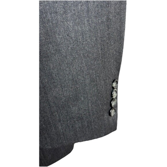 Evan Picone - Elder-Beerman Men’s Suit 2 Piece Gray Wool Jacket 46R Pants 38x28 - Picture 3 of 12